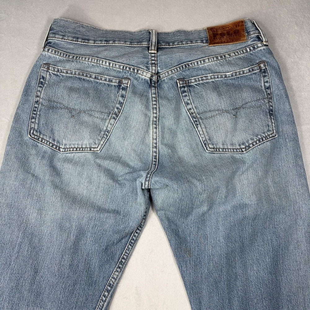 Polo Ralph Lauren Jeans Mens Size 32x32 Blue Wash 867 Classic Fit Straight Leg - Picture 4 of 16